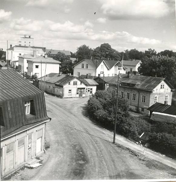 Keskustan taloja 1958