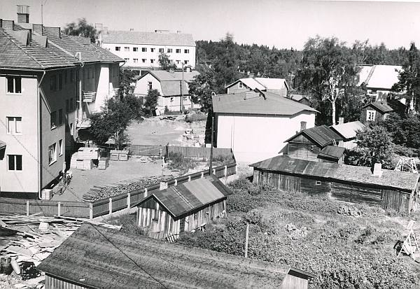 Näkymä Osuusliike Koiton katolta 1950